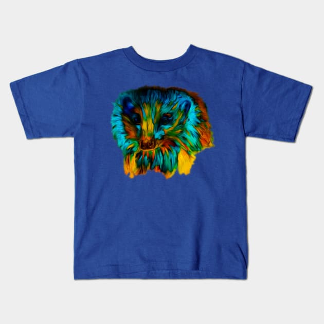 hedgehog lover rainbow hedgehog Kids T-Shirt by candimoonart